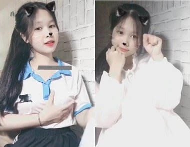 Em học sinh xinh đẹp bị rò rỉ đoạn video sex dễ thương