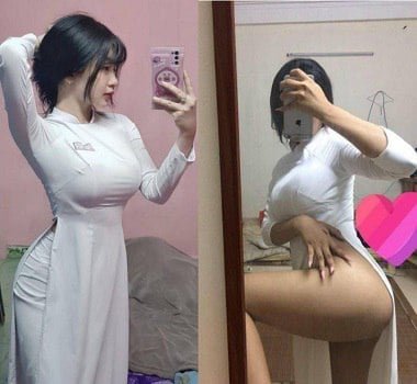 Nữ sinh có mông to dập hơn máy khâu
