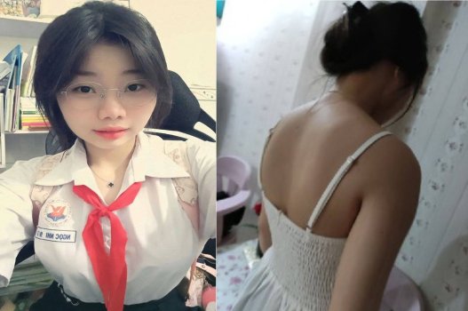 Học sinh khoe bướm cho mày xem