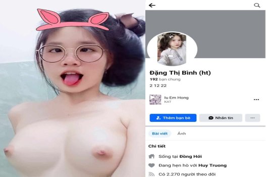 Nữ sinh Đặng Thị Bình xinh đẹp, vòng một căng tròn và màu hồng tự nhiên